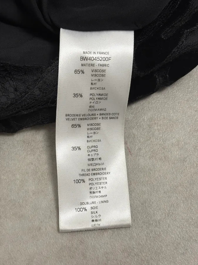 Givenchy Black Lace Relief Leopard Effect Skirt TMsJgpK 10