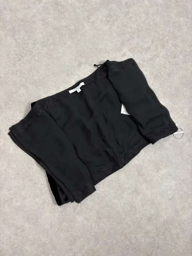 Givenchy Black Lace Relief Leopard Effect Skirt TMsJgpK 7