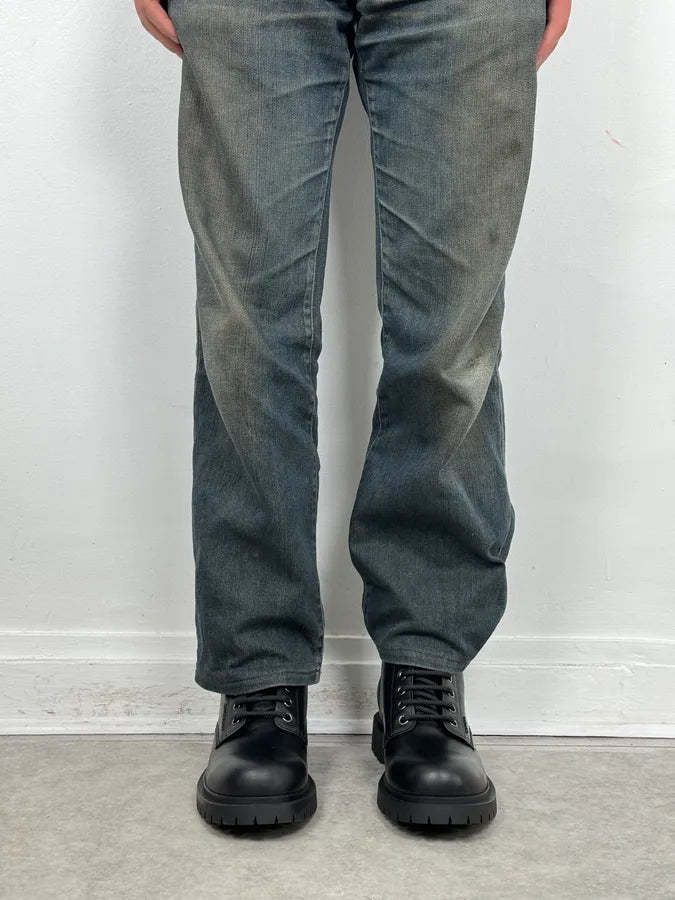 AW2023 Givenchy Black Leather Combat Boots by Matthew Williams NlusiXd 1