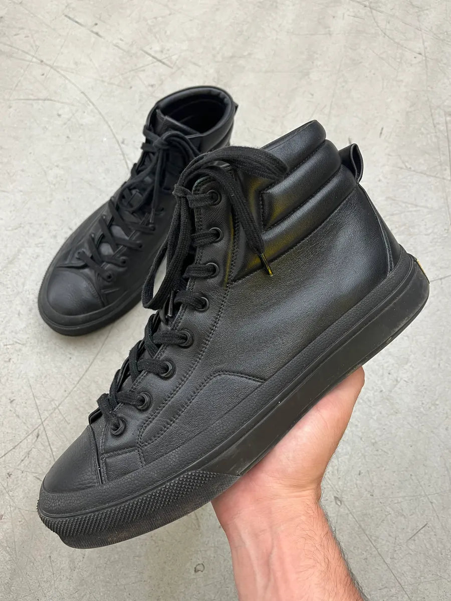 Givenchy Black Leather High Sneakers wLAWARu 0