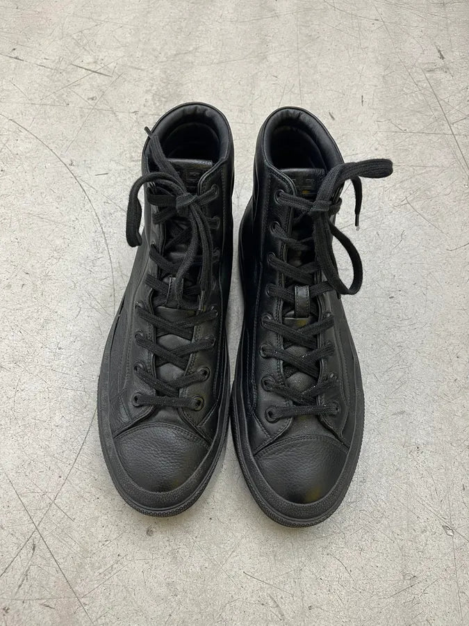 Givenchy Black Leather High Sneakers wLAWARu 3