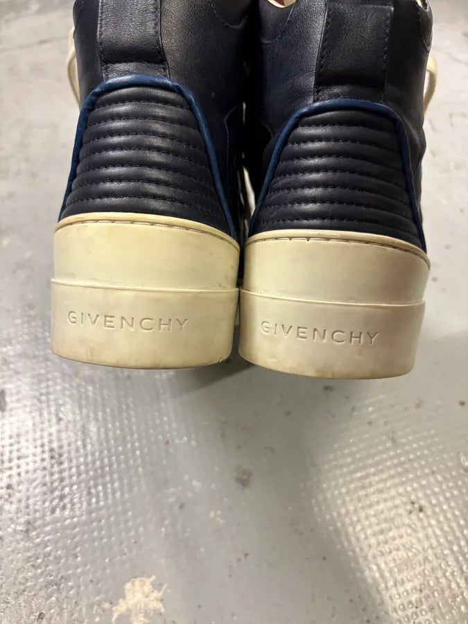Givenchy Tyson Navy Leather High Sneakers MgniXqQ 6