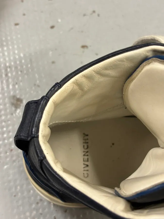Givenchy Tyson Navy Leather High Sneakers MgniXqQ 7