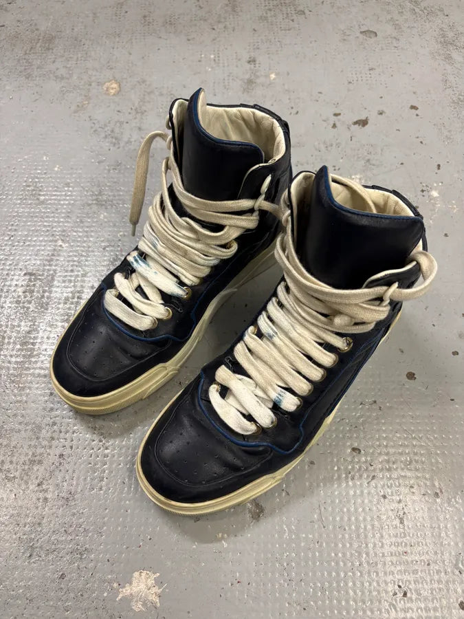 Givenchy Tyson Navy Leather High Sneakers MgniXqQ 2