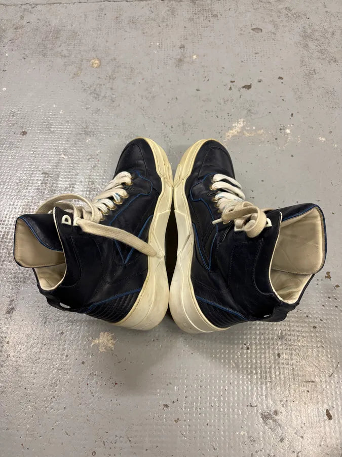Givenchy Tyson Navy Leather High Sneakers MgniXqQ 4