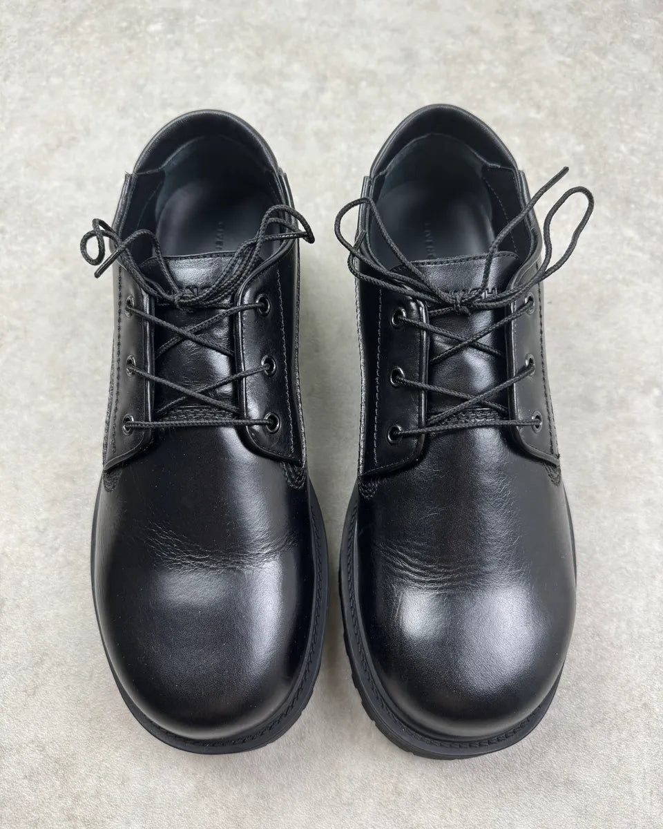 Givenchy Black Leather Lace-Up Low Boots XFsygEz 5