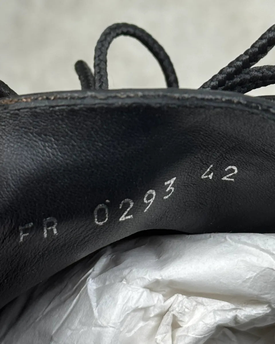 Givenchy Black Leather Lace-Up Low Boots XFsygEz 7