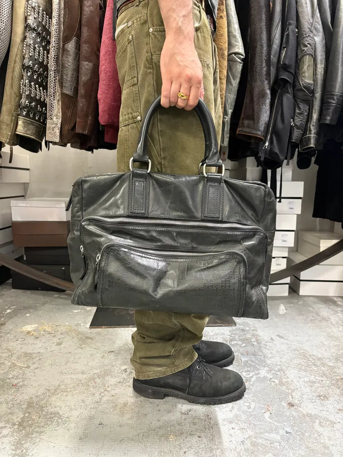 Givenchy Black Leather Logo Propaganda Handle Bag PuCQvMx 0