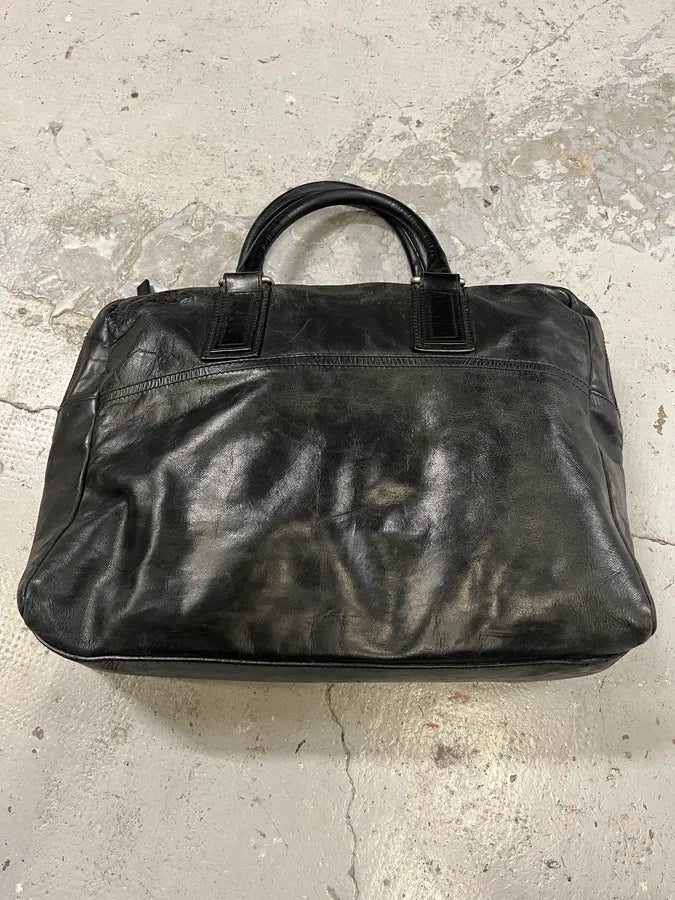 Givenchy Black Leather Logo Propaganda Handle Bag PuCQvMx 6