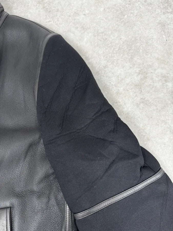 AW2015 Givenchy Black Shearling Collar Leather Jacket by Riccardo Tisci GRvmuho 9