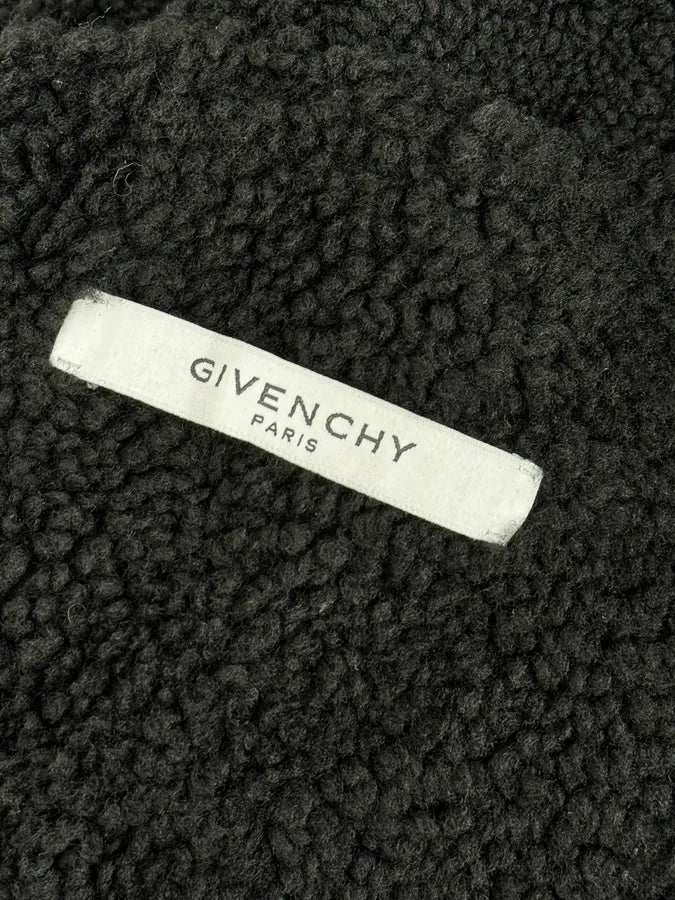 AW2015 Givenchy Black Shearling Collar Leather Jacket by Riccardo Tisci GRvmuho 12