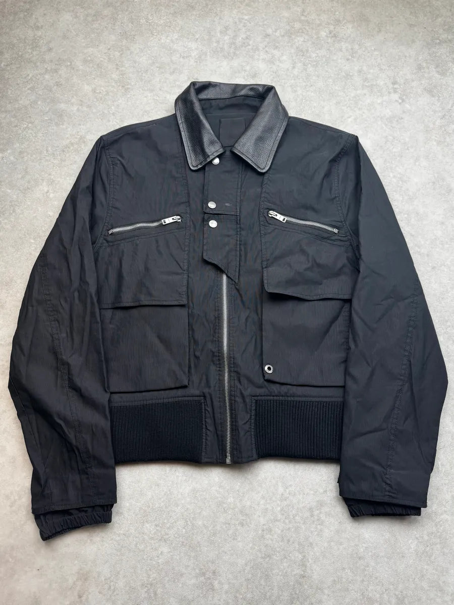 Givenchy Black Multi-Pocket Flight Bomber Jacket QpKNKJt 0