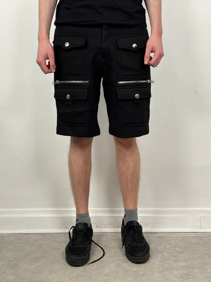SS2018 Givenchy Sample Black Neoprene Cargo Shorts RUxfGmH 1