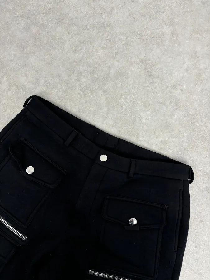 SS2018 Givenchy Sample Black Neoprene Cargo Shorts RUxfGmH 4