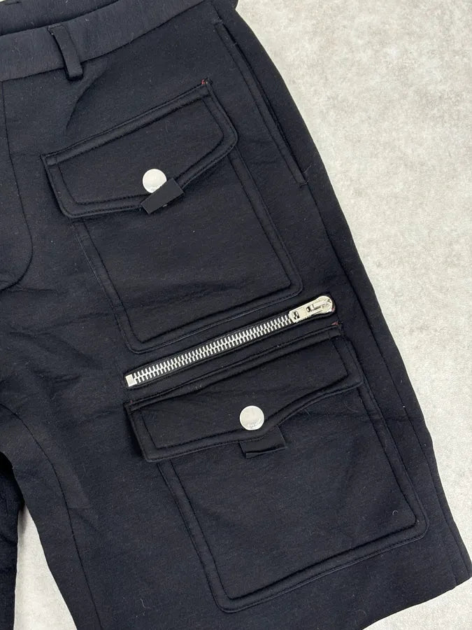 SS2018 Givenchy Sample Black Neoprene Cargo Shorts RUxfGmH 8