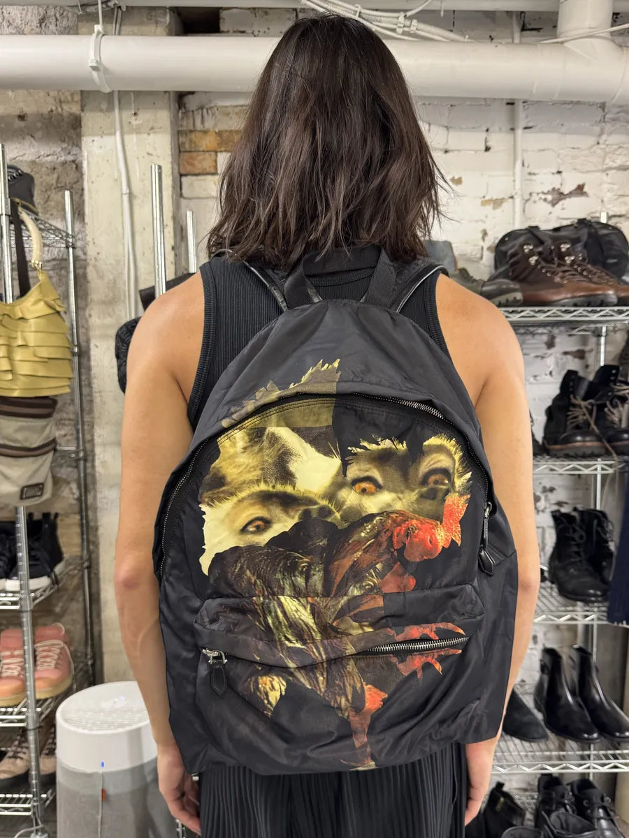 Givenchy Black Nylon Monkey Backpack by Riccardo Tisci NFEqfIa 0