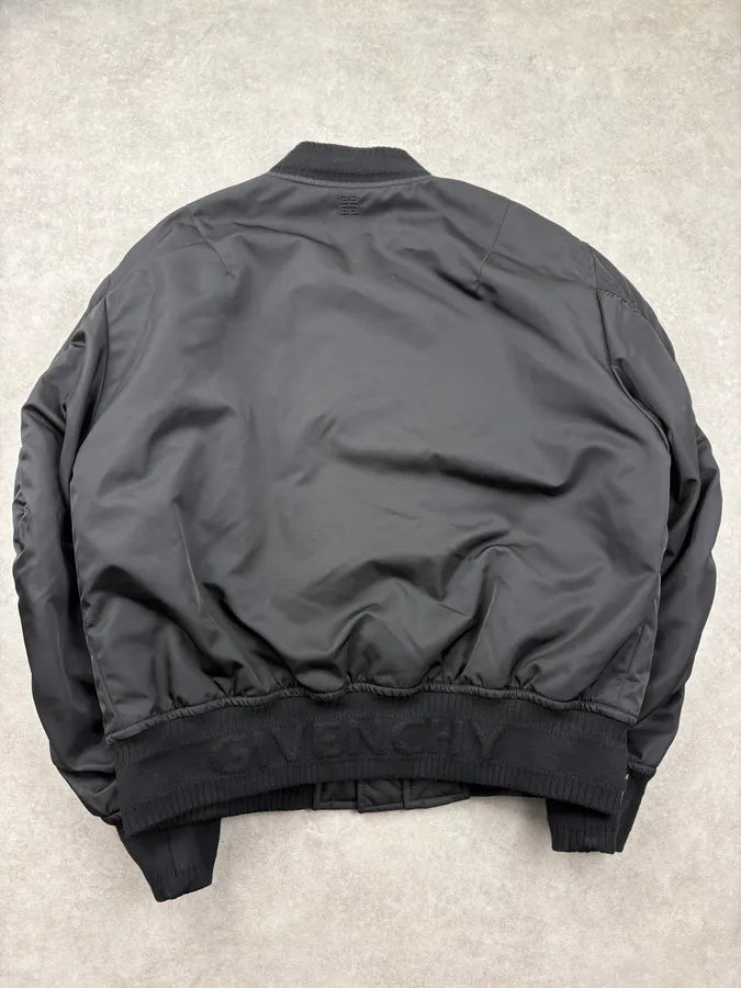 AW2023 Givenchy Black Nylon Multi-Pocket Bomber Jacket by Matthew Williams XxwXVKW 5