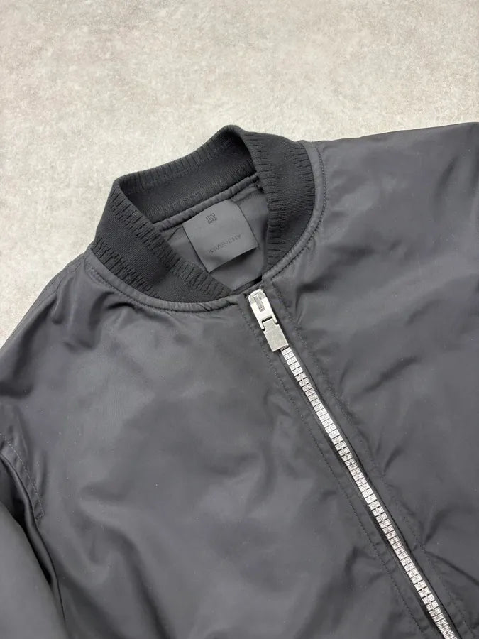 AW2023 Givenchy Black Nylon Multi-Pocket Bomber Jacket by Matthew Williams XxwXVKW 4