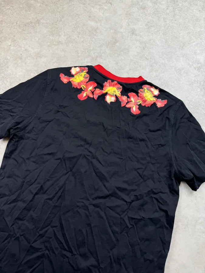 SS2013 Givenchy Black Orange Floral Star T-Shirt by Riccardo Tisci BpAAocF 5