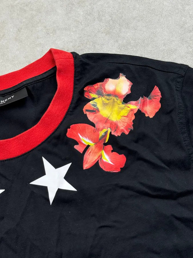 SS2013 Givenchy Black Orange Floral Star T-Shirt by Riccardo Tisci BpAAocF 6