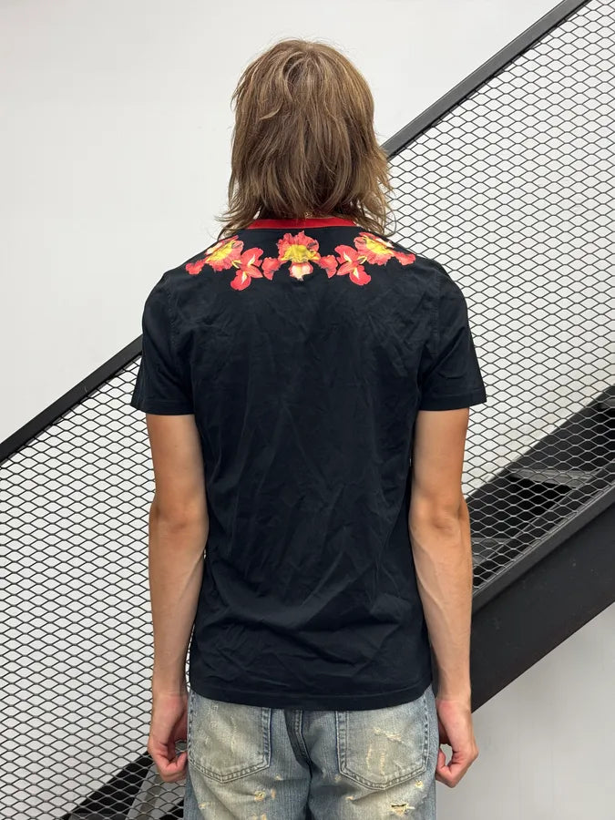 SS2013 Givenchy Black Orange Floral Star T-Shirt by Riccardo Tisci BpAAocF 3