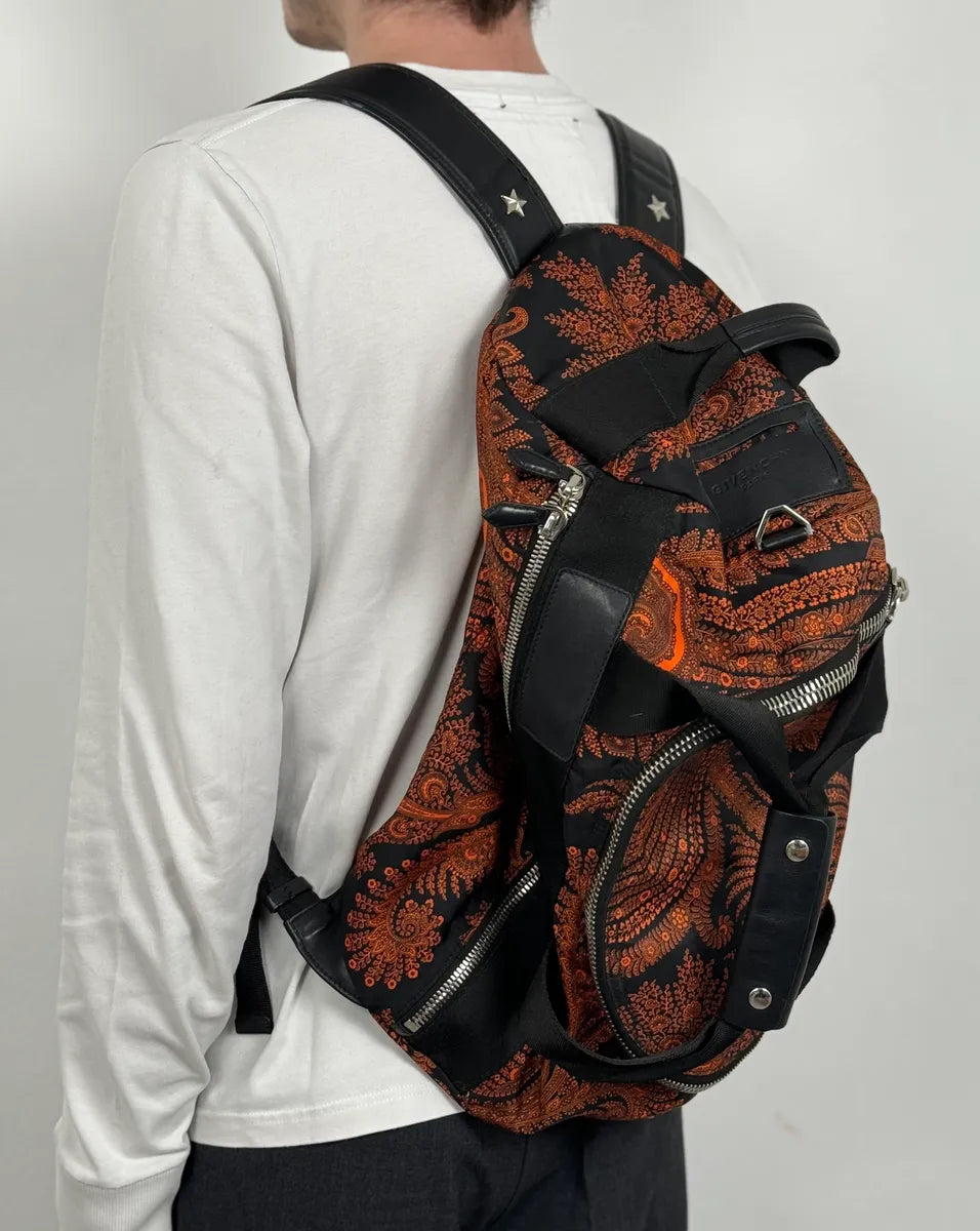 Givenchy Black Presley Orange Handle Backpack by Riccardo Tisci xbNYLbP 1