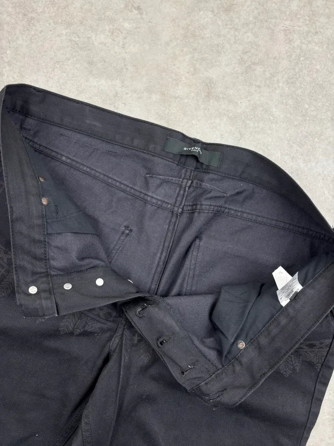 AW2011 Givenchy Black Cross Print Star Jeans by Riccardo Tisci ngARnfb 9