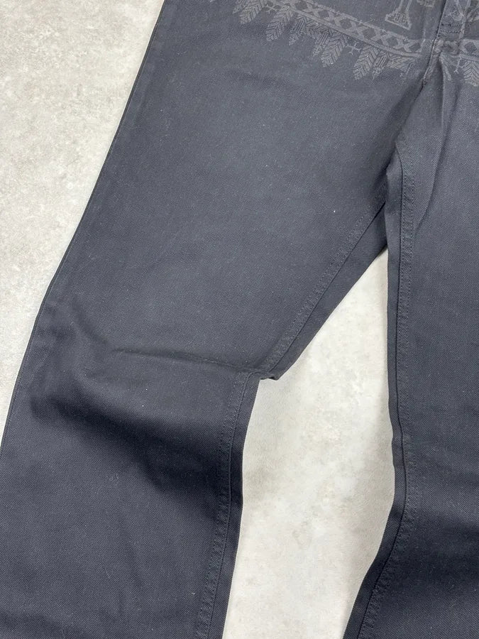 AW2011 Givenchy Black Cross Print Star Jeans by Riccardo Tisci ngARnfb 8