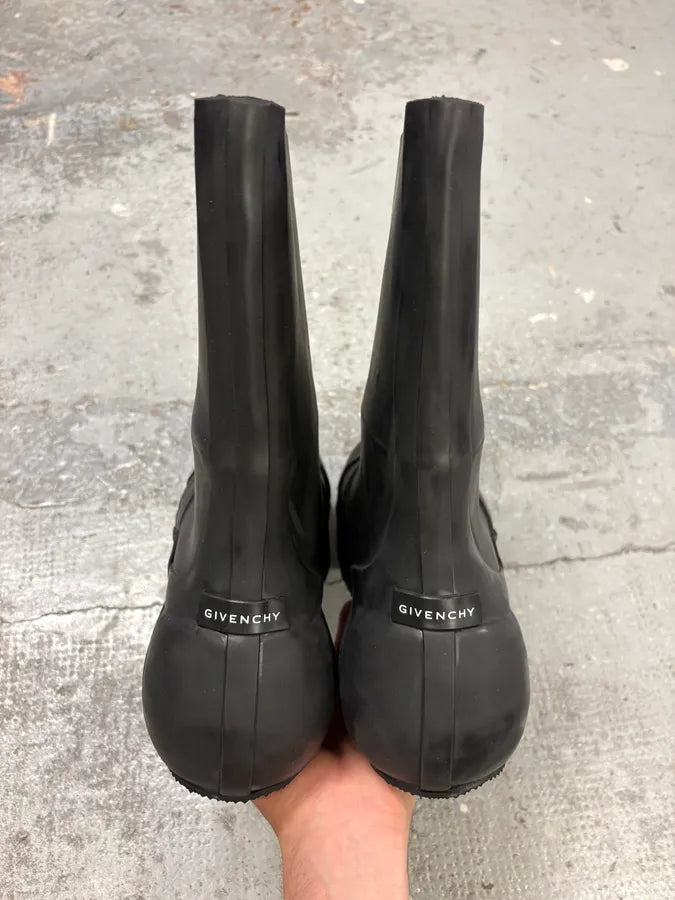 Givenchy Rubber Ankle Black Rain Boots YkmtQoU 6