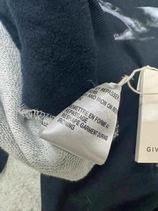 Givenchy Black Star Christ Hoodie by Riccardo Tisci (L) hjhrOyw 10