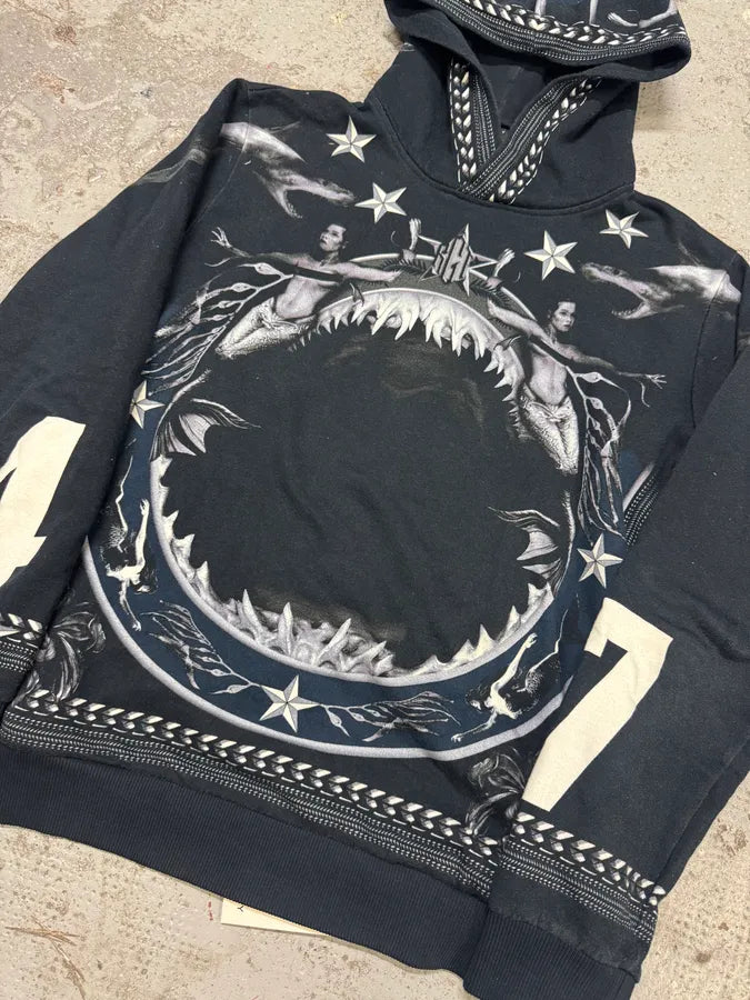 Givenchy Black Star Christ Hoodie by Riccardo Tisci (L) hjhrOyw 2