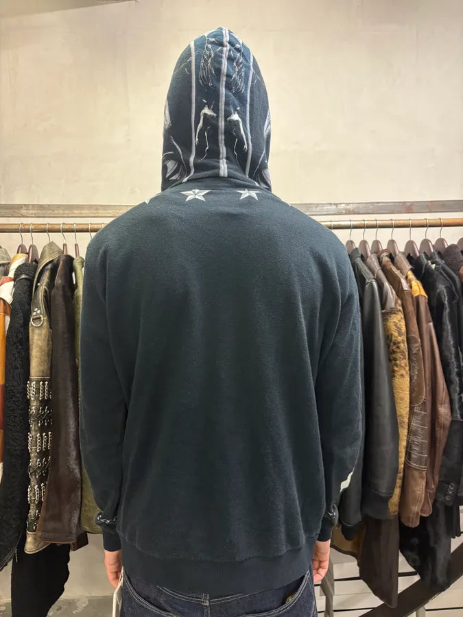 Givenchy Black Star Christ Hoodie by Riccardo Tisci (L) hjhrOyw 6