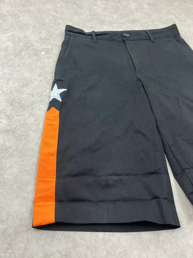 SS2015 Givenchy Black Star Orange Side Shorts by Riccardo Tisci POHwHik 5