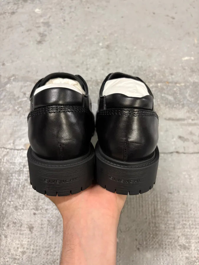 Givenchy Black Storm Leather Derbies ZJFcQTf 6