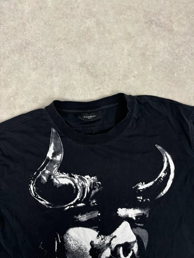 AW2012 Givenchy Black Bull Graphic T-Shirt  pWeSXad 3