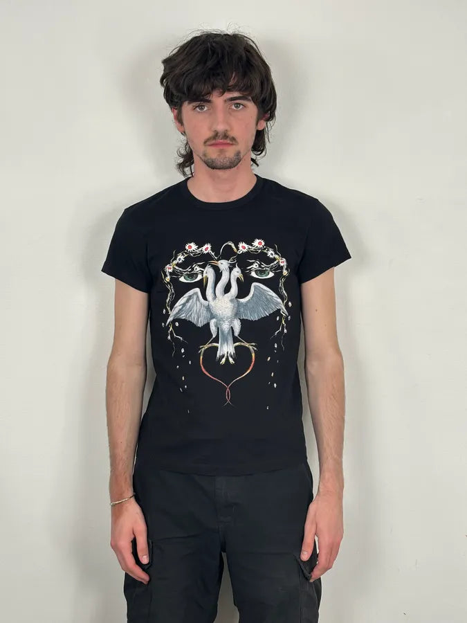 2010s Givenchy Eagles Black Graphic Print T-Shirt by Riccardo Tisci mIiqqBV 1