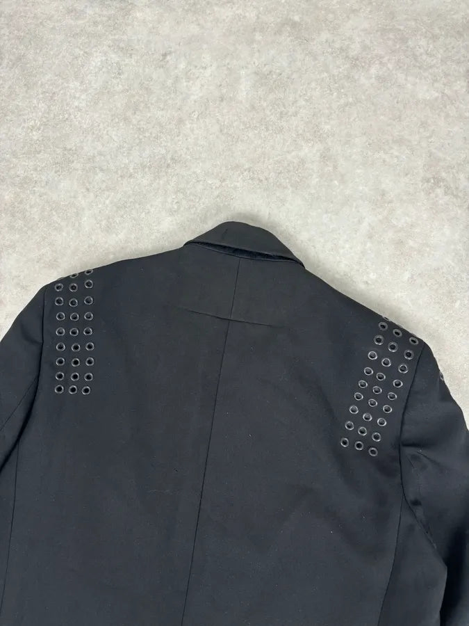 SS2011 Givenchy Black Wool Eyelet Studded Blazer by Riccardo Tisci  liZUJES 5