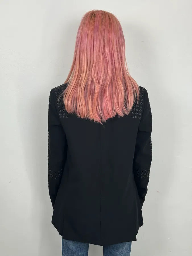 SS2011 Givenchy Black Wool Eyelet Studded Blazer by Riccardo Tisci  liZUJES 2