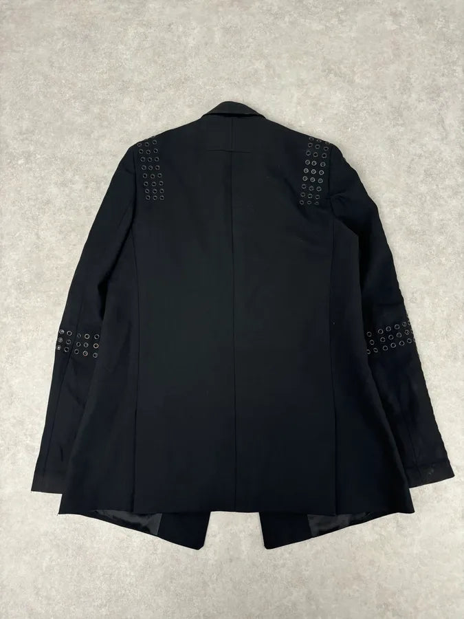 SS2011 Givenchy Black Wool Eyelet Studded Blazer by Riccardo Tisci  liZUJES 4