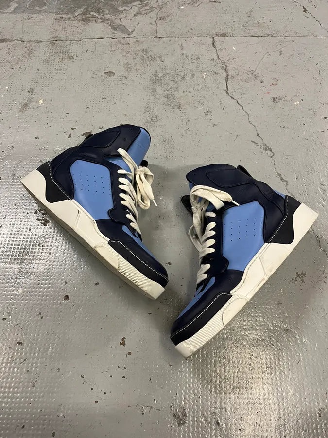 Givenchy Blue & Navy Tyson Leather High Sneakers BldeZQS 1