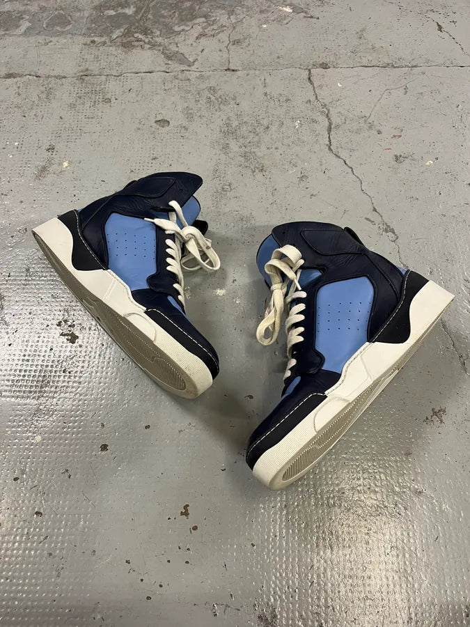 Givenchy Blue & Navy Tyson Leather High Sneakers BldeZQS 2
