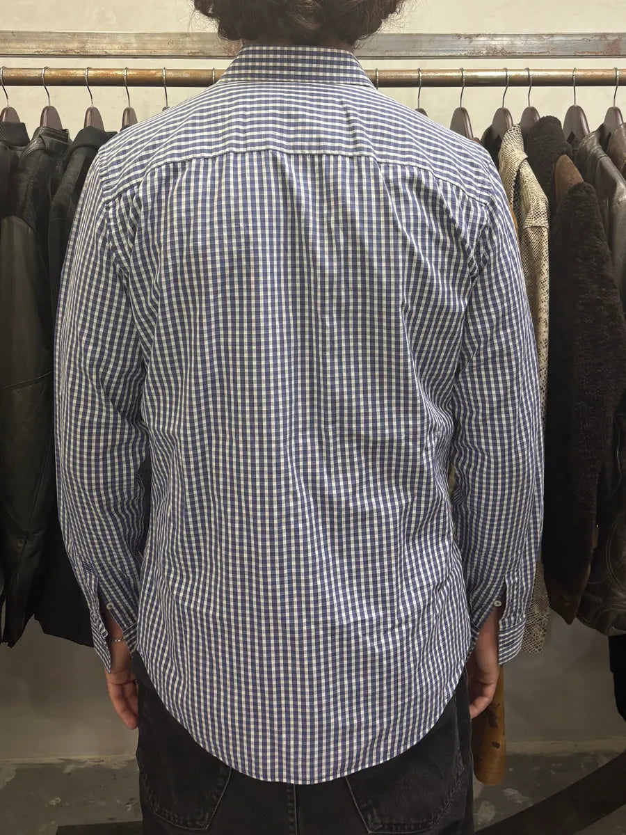 Givenchy Blue & White Contemporary Old Checkered Shirt (M/L) TDwpSAA 2
