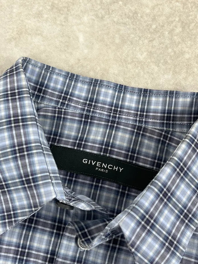 Givenchy Blue Checkered Shirt  GrKFBYk 8