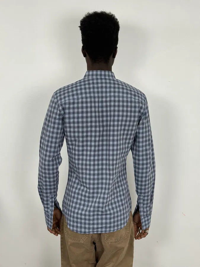 Givenchy Blue Checkered Shirt  GrKFBYk 1