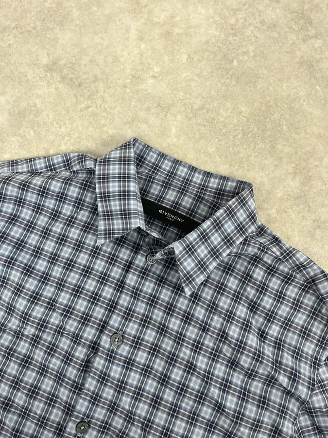 Givenchy Blue Checkered Shirt  GrKFBYk 4