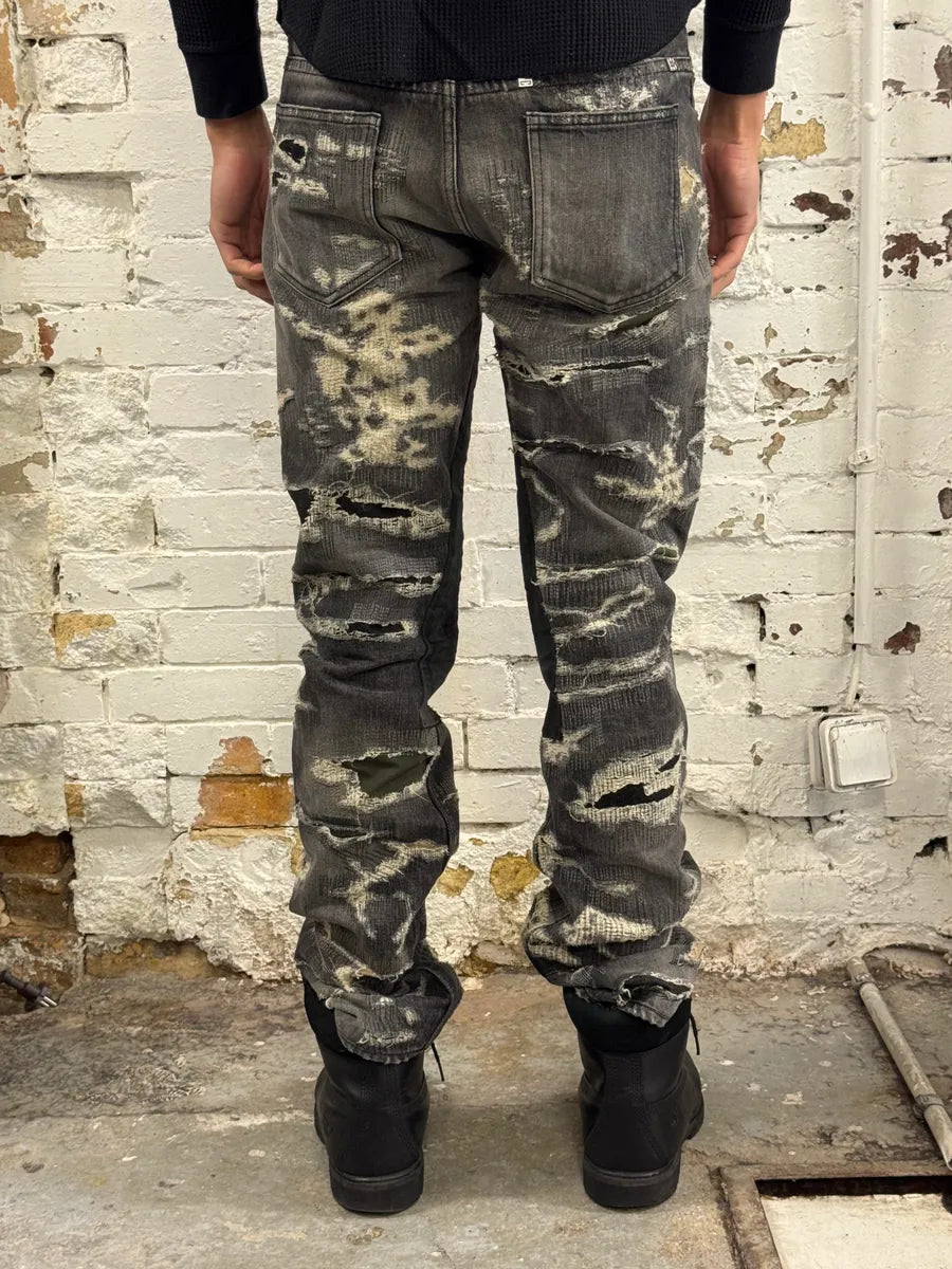 Givenchy Boro Distressed Grey Denim Jeans qVpPXdq 3