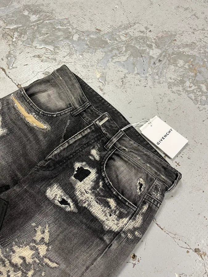 Givenchy Boro Distressed Grey Denim Jeans qVpPXdq 5