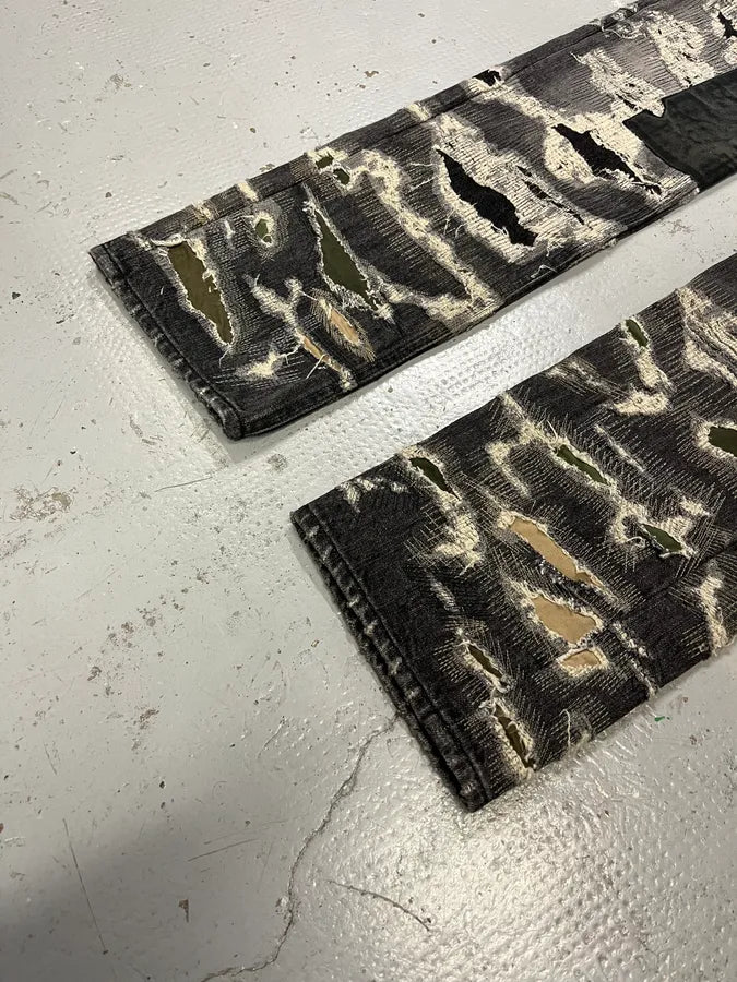 Givenchy Boro Distressed Grey Denim Jeans qVpPXdq 6