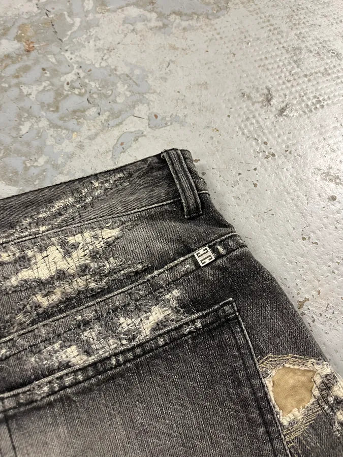 Givenchy Boro Distressed Grey Denim Jeans qVpPXdq 9