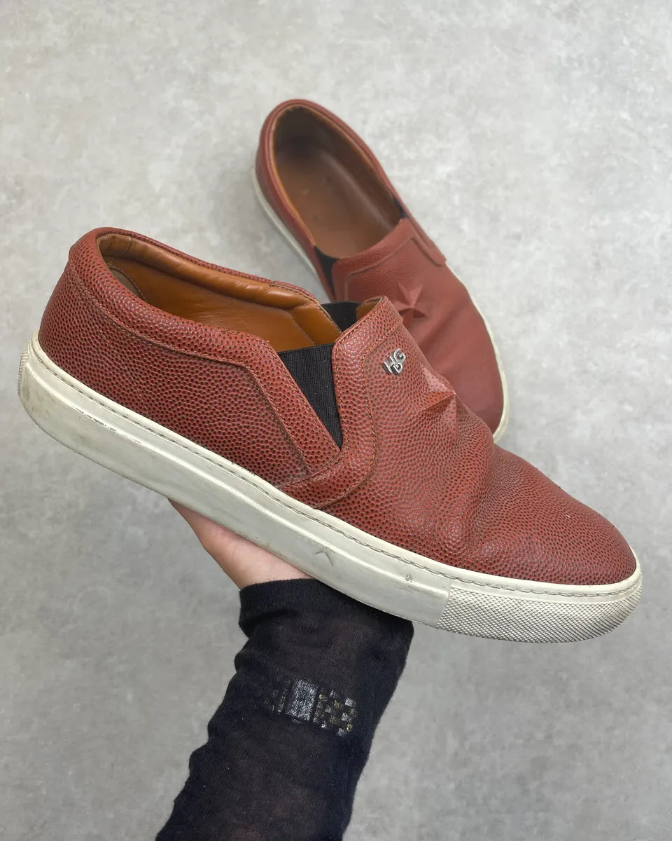2010s Givenchy Burgundy Leather Slip-On Sneakers by Riccardo Tisci umzVLUq 0